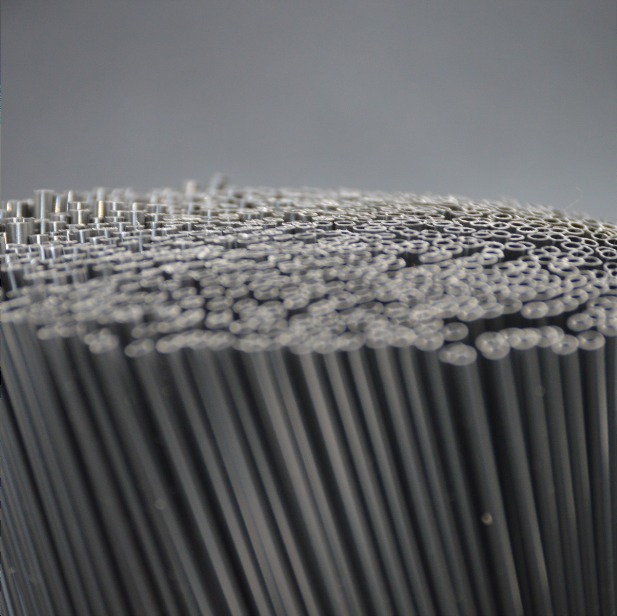 Black drinking straws arranged in a bundle